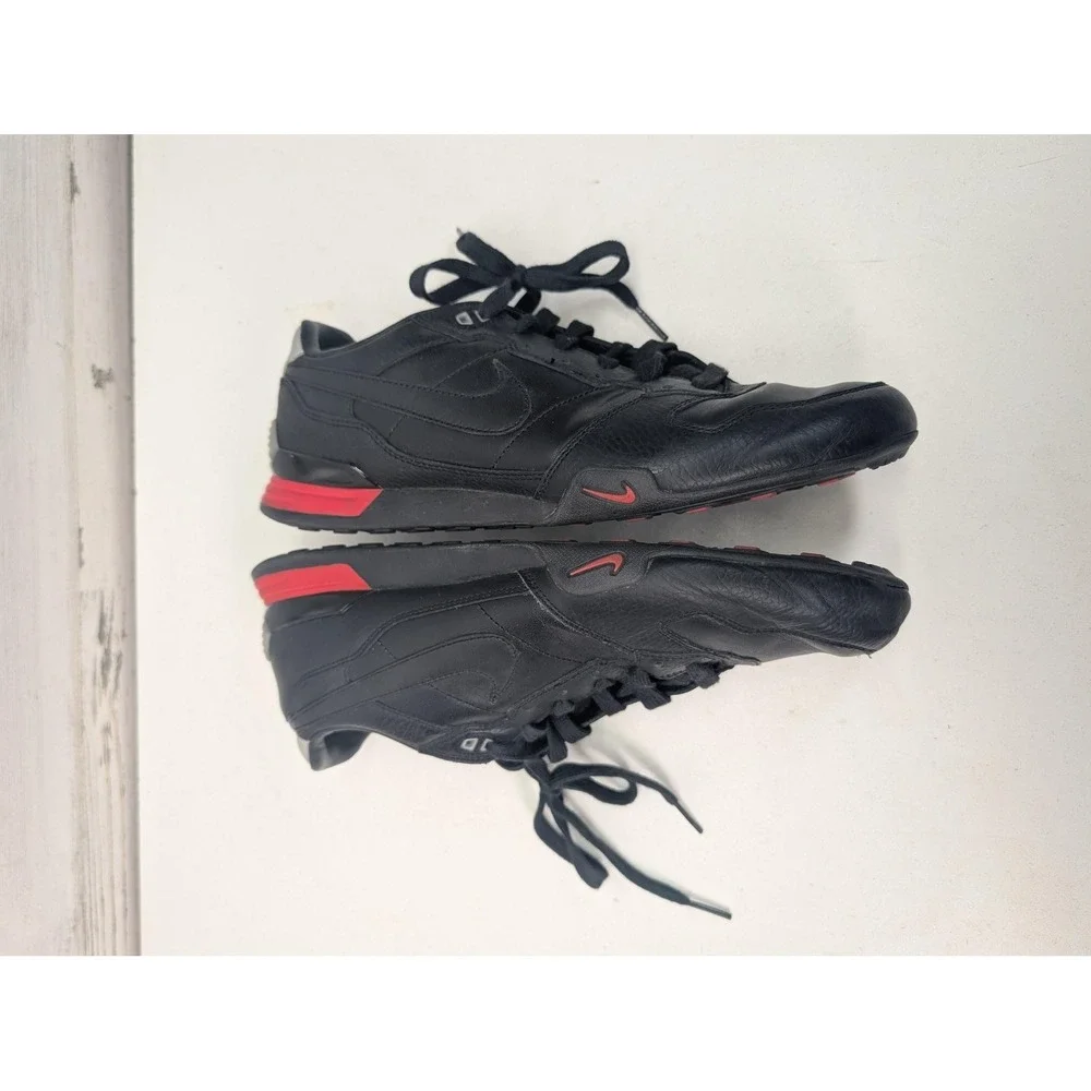 Nike Total 90 Shoes Mens Size 9 Black Leather Soccer Turf Sneakers 315044-001